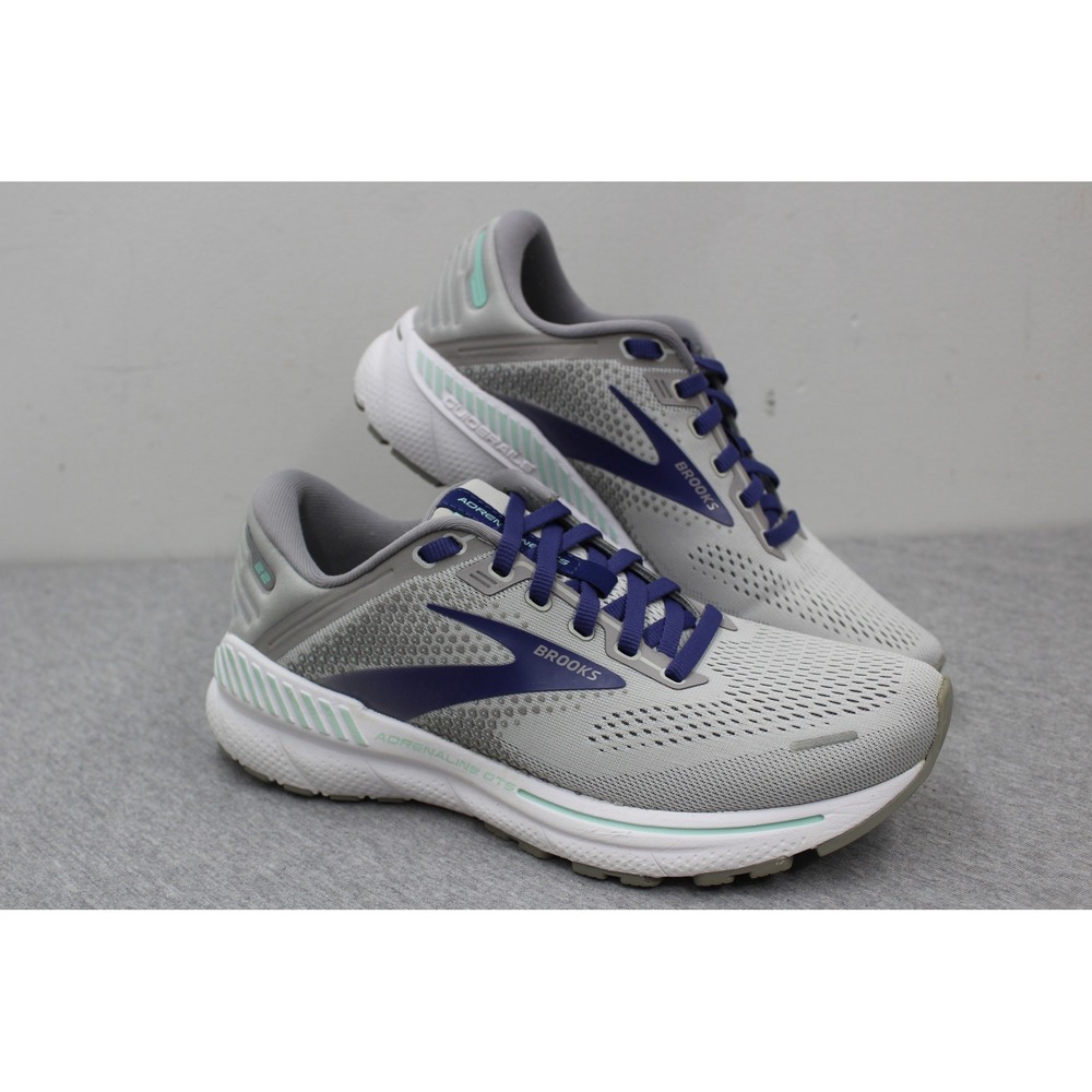 Brooks Running Shoe Womens 7.5 Grey Adrenaline GTS 22 Sneakers 1203531B045